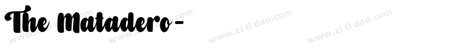 The Matadero字体转换